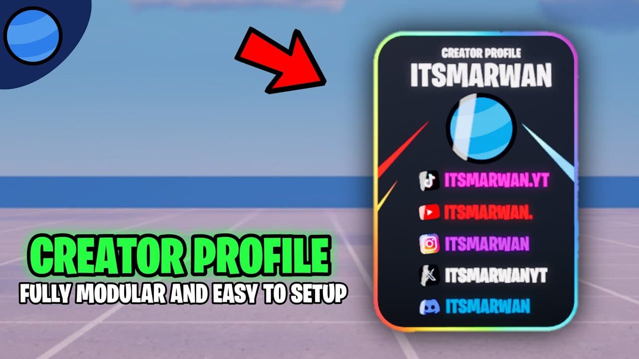 Creator Profile UI video